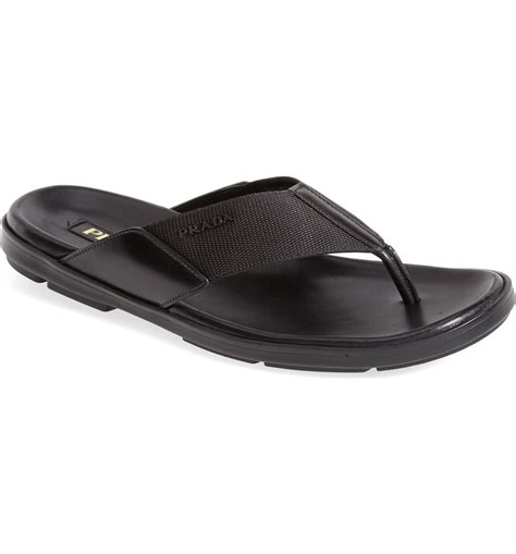 prada men flip flops|Prada espadrilles men's.